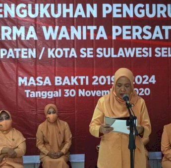 Digelar Secara Virtual, Pengurus DWP se Sulsel Resmi Dikukuhkan