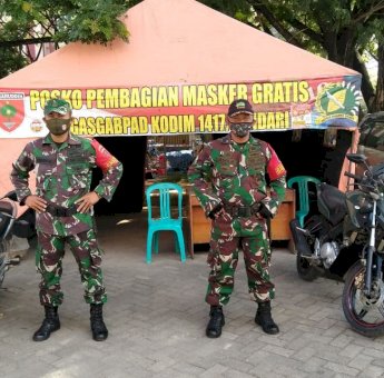 Dandim 1417/Kendari Tekankan Babinsa Tak Boleh Kendor Dalam Operasi Covid-19