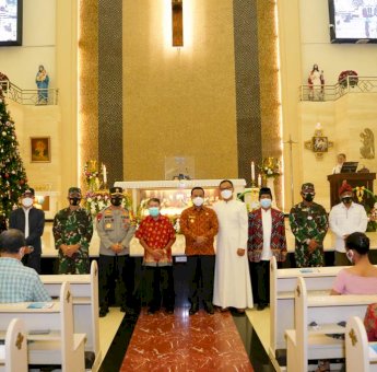 Wagub Sulsel dan Forkompinda Monitoring Natal