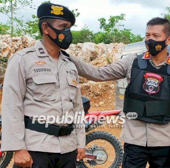 Kunjungan dan Pengecekan Pos Pam di Buton Tengah, Kapolres Baubau Temui &ldquo;Polisi Pejuang Signal&rdquo;