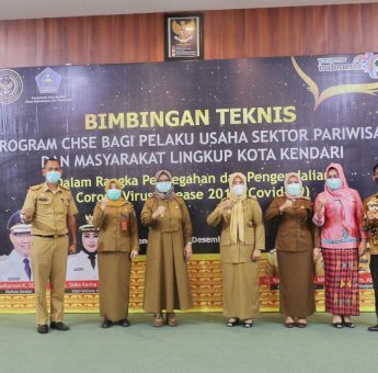 Tingkatkan Prokes di Tempat Wisata, Dispar Kendari Gelar Bimtek Pada Pelaku Usaha