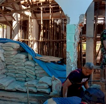 Sinergi untuk Negeri, Kemanunggalan TNI dan Rakyat Bangun Masjid