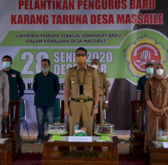 Ini Pesan Bupati Sinjai Kepada Karang Taruna Desa Massaile yang Baru