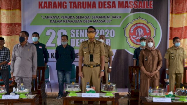 Ini Pesan Bupati Sinjai Kepada Karang Taruna Desa Massaile yang Baru