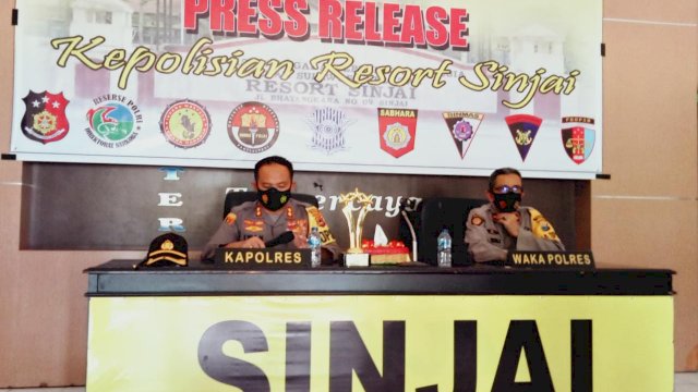 Kapolres Sinjai Beberkan Capaian Penanganan Kasus Selama 2020