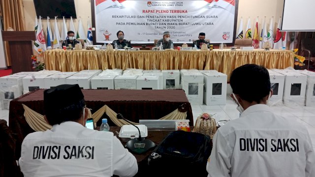 KPUD Lutra Resmi Tetapkan Paslon BISA Peraih Suara Terbanyak di Pilkada 2020