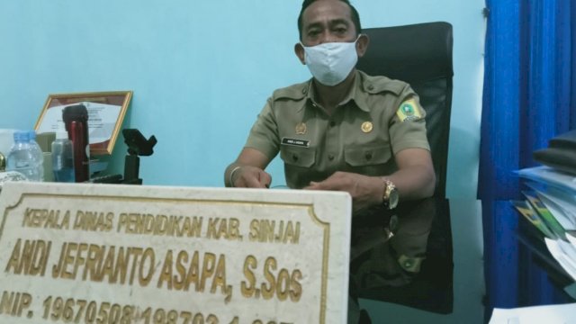 Kepala Dinas Pendidikan kabupaten Sinjai, A. Jefrianto Asapa.