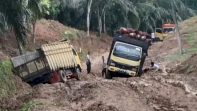 Akses Jalan Via Silau Jawa Sulit Dilalui, Warga Harapkan Perhatian Pemkab Asahan