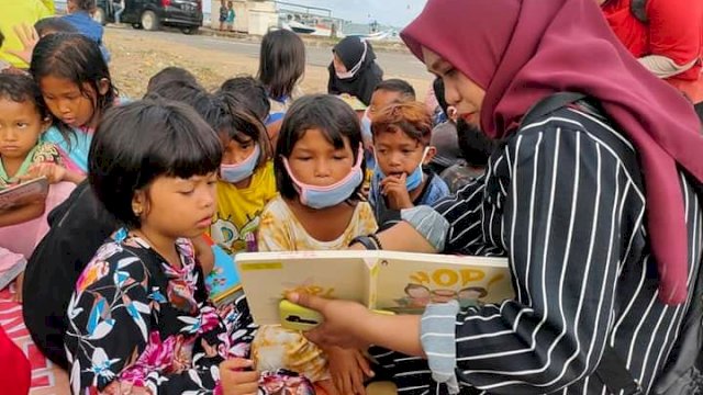 Pacu Minat Baca Anak, Rumah Dongeng Dilaunching di Bone