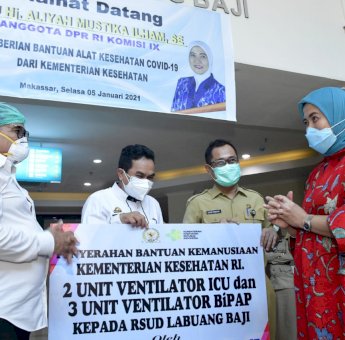 Pasien Covid-19 Meningkat, Aliyah Mustika Fokuskan Bantuan Ventilator ke RS Rujukan