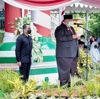 Jadi Inspektur Upacara Hari Amal Bakti ke-74, Berikut Pesan Ali Mazi