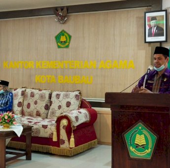 Kepala Kemenag Kota Baubau Audiensi dengan Walikota Bahas PO5