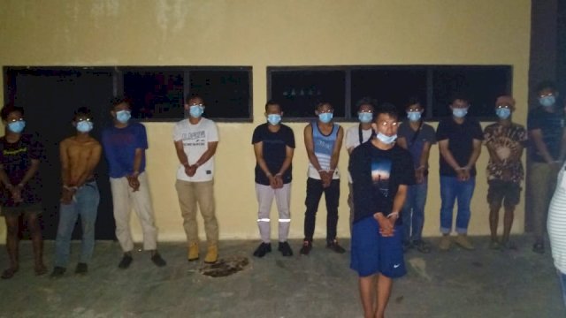 Para pelaku pencurian lempengan nikel di PT. OSS Morosi. Foto: istimewa