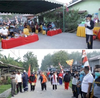 Bupati Asahan Lepas Gerak Jalan Santai di Lingkungan VII Kelurahan Dadimulyo
