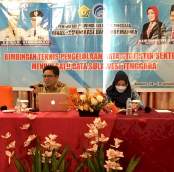 Dalam Rangka Wujudkan “Satu Data Indonesia”, Diskominfo Sultra Gelar Bimtek Statiktik Sektoral