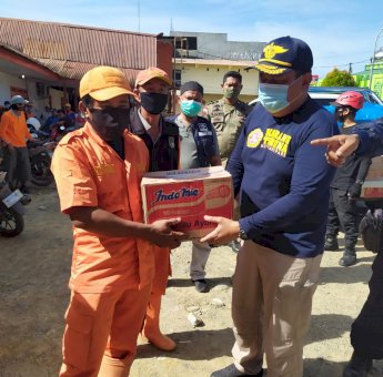 Penyaluran Bantuan Pemkot Parepare Langsung Ke Lokasi Pengungsi di Mamuju