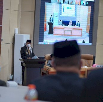 Di Pelantikan Pejabat, Taufan Pawe Ajak Peserta Kirimkan Do’a Untuk Almarhum Asisten III Pemkot Parepare