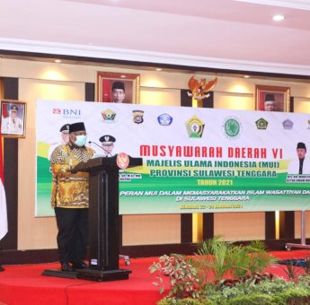 Buka Musda VI MUI Sultra, Ali Mazi Harap Sinergitas dan Kemitraan Harmonis