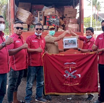 Relawan Peduli Bencana dari Sultra Tiba di Mamuju, M1R SSB Harap Bantuan Ditambah