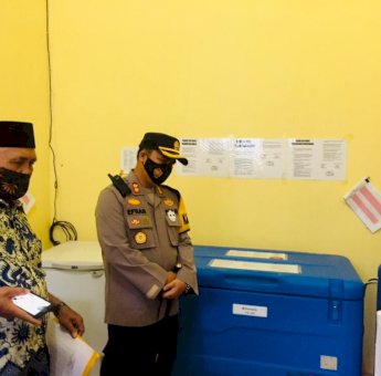 Kapolres Musi Rawas Cek Langsung Kedatangan Vaksin Covid-19