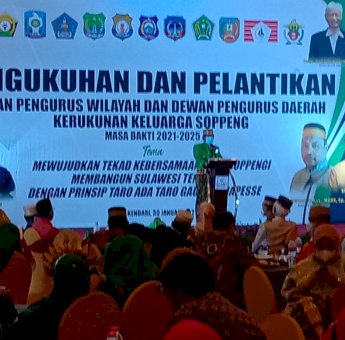 KKS Kendari Dikukuhkan, Bupati Soppeng Kaswadi: Semoga Bisa Berkontribusi Untuk Pembangunan di Sultra