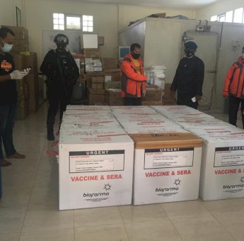 Vaksin Covid-19 Tahap II Tiba di Sultra, Tenaga Kesehatan Jadi Sasaran Penerima