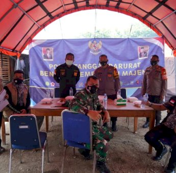 Bupati Bone Kunjungi Dapur Lapangan Satbrimob Polda Sulsel di Posko Pengungsian Korban Gempa Majene