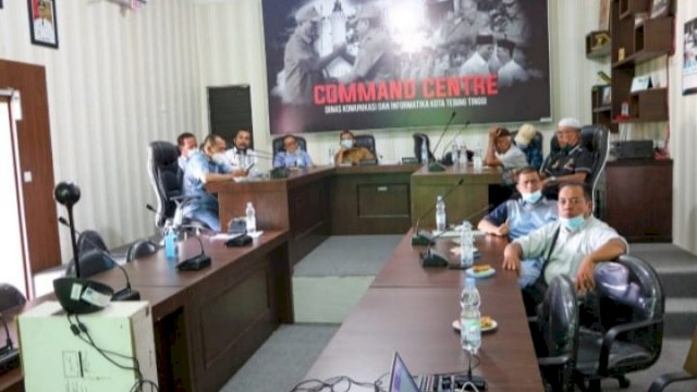 PWI dan Kominfo Tebing Tinggi Ikuti Peringatan HPN 2021 Bersama Presiden Jokowi