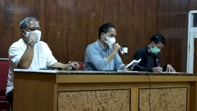 Satgas PON XX Sulsel mengadakan pertemuan dengan para pelatih cabang olahraga yang dinyatakan lolos PON XX Papua, di Kantor KONI Sulsel, Senin (22/2/2021) malam.