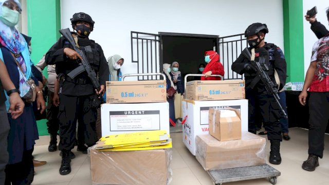 4.720 Vaksin tiba di Dinas Kesehatan Kota Palopo, Kamis (28/1/2021). 