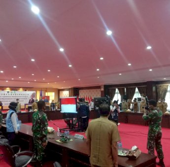 Pemprov Sultra Gelar Rakor Percepatan Penanganan Covid-19, Ali Mazi Terus Ingatkan Protokol Kesehatan