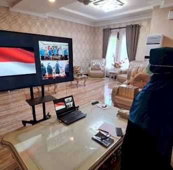 Erna Rasyid Taufan Ikuti Webinar Peran Edukasi PKK dalam Penanggulangan Covid-19