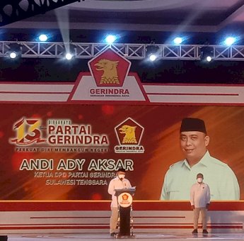 Peringati HUT Gerindra ke-13, Andi Ady Aksar: Saya Siap Jadikan Gerindra Partai Nomor Satu di Sultra
