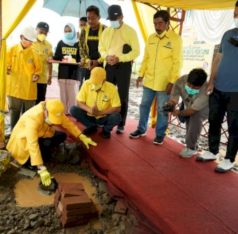 Taufan Pawe Resmikan Pembangunan Sektretariat Golkar Takalar