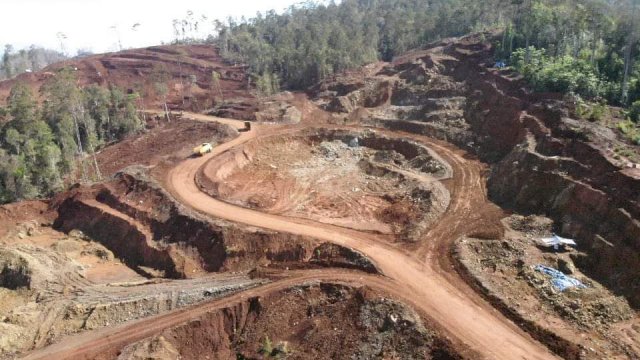 Lokasi penambangan PT. BHR di Kabupaten Konawe Utara