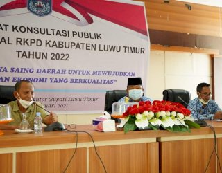 Bahas RKPD 2022, Bapelitbangda Luwu Timur Gelar Rapat Konsultasi Publik