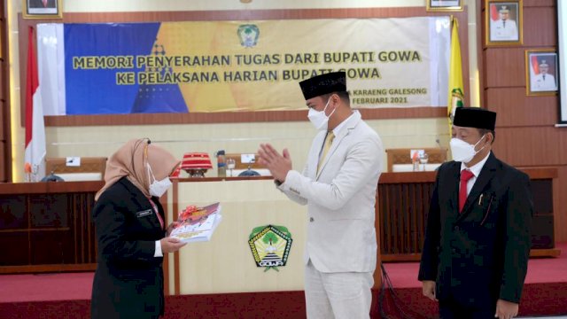 Serahkan Tugas Ke PLH Bupati Gowa, Adnan: Pastikan Kegiatan Rutin Berjalan Maksimal