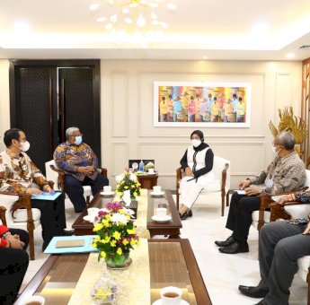 Sambangi Menteri Ketenagakerjaan RI, Ali Mazi Komitmen Bangun BLK Kendari