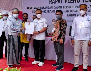 Resmi, KPU Tetapkan Husler-Budiman Pemenang Pilkada Luwu Timur