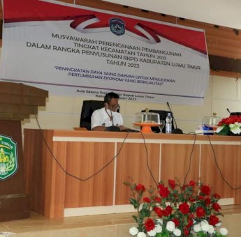 Buka Musrembang, Plh Bupati Luwu Timur Minta OPD Prioritaskan Usulan Ini