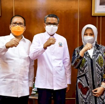 Jelang Pelantikan, DP-Fatma Temui Gubernur Sulsel Prof. Nurdin Abdullah