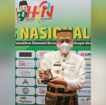 Taufan Pawe Satu-satunya Kepala Daerah di Sulsel Terima Anugrah Kebudayaan PWI Pusat