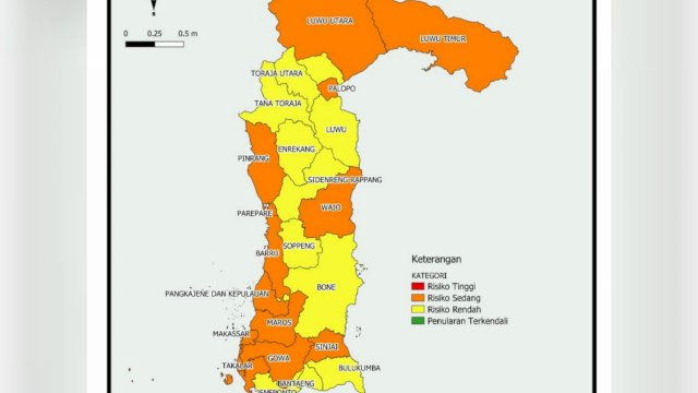 Kabar Baik, 11 Daerah di Sulsel Zona Kuning Covid-19
