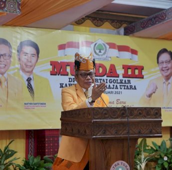 Buka Musda Toraja Utara, TP Paparkan Paradigma Golkar Baru