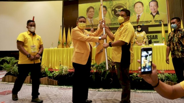 Appi Terpilih Aklamasi Pimpin Golkar Makasaar, Ini Pesan Taufan Pawe