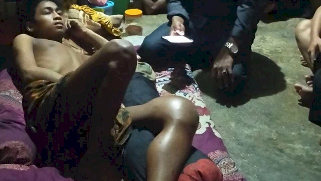 Agung Sucipto Warga Desa Poreang, Kecamatan Tanalili yang menderita Tumor Ganas. 