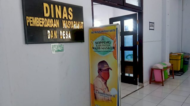 Kantor Dinas Pemberdayaan Masyarakat dan Desa (PMD) Kabupaten Soppeng.