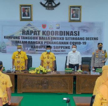 Sukseskan Program Kampung Balla Ewako Dalam Penanganan Covid-19 di Soppeng