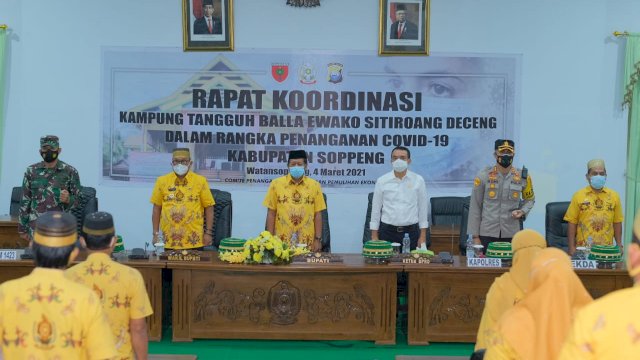 Sukseskan Program Kampung Balla Ewako Dalam Penanganan Covid-19 di Soppeng