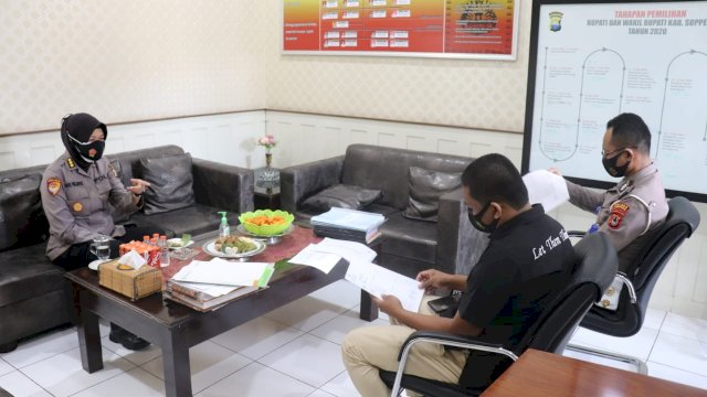 Karorena Polda Sulsel Kunker di Polres Soppeng